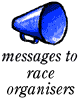 messages to race organisers